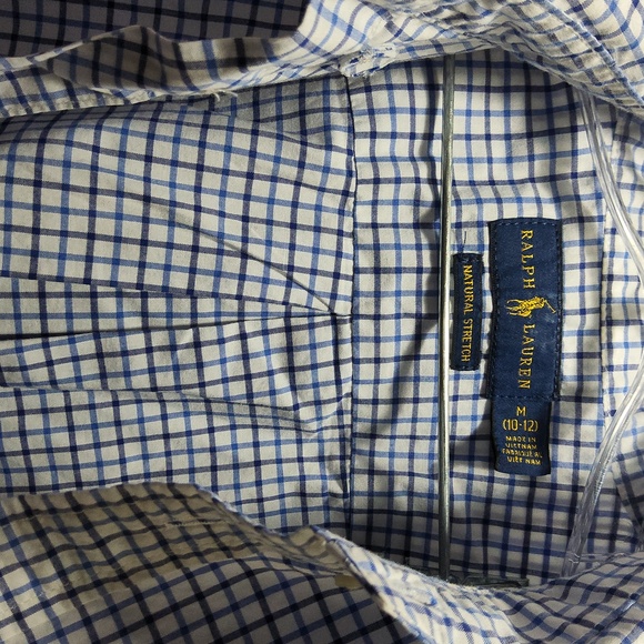 Kids Polo Button Down Long Sleeve Shirt - Picture 2 of 3